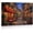 Frame-style, variant on European Street Scene Canvas Wall Art Night View Bistro Cafe Posters Vintage French Village Cityscape Prints Cobblestone Street Pictures for Living Room Bedroom