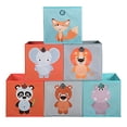 thumbnail image 4 of Niche Niche HTOTEAP6PK Bacs de Rangement en Tissu Imprimé Animal Cubo - Ensemble de 6, 4 of 6