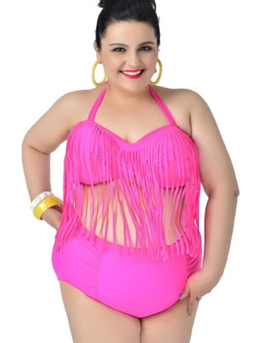 tassel bikini plus size
