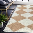 thumbnail image 4 of Teppich Homes Handmade 6x8 Cream Wool Tufted Rug with Geometric Pattern - Soft Living Room Kid’s Room Carpet, 4 of 6