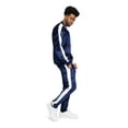 thumbnail image 6 of G-Style USA Men's Velvet Velour Tracksuit Set, Zipper Jacket and Sweatpants, Up to 5X, 6 of 7