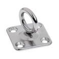 thumbnail image 3 of jiaping 4x316 Stainless Steel Swivel Square Pad Eye Plate Boat Rigging Hardware 6mm 4 Pcs, 3 of 7