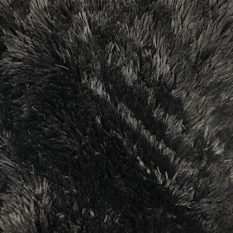 FREE SHIPPING!!! Black Pile with Tassel Faux Fur Fabric, DIY Projects by Half Yard
