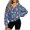 Blue Dachshund Floral Print, variant on Loose Pullover Tops, Daisy Horseshoe Pattern Fleece Polyester Fabric Half Zip Pullover Hooded Sweatshirt Casual Fleece lined Sweatshirts for Workout Airport, Size L