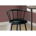 thumbnail image 4 of Monarch Specialties Barstool 2Pcs, 36"H, Swivel, Black Metal, 4 of 6