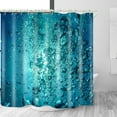 thumbnail image 4 of Bathrooms Use Seawater Bubble Shower Curtain, Bathtubs Use Standard Waterproof Shower Curtains, and Washable Fabric Shower Curtains. White Hooks-72"W x 86"L (Pack of 1), 4 of 7
