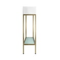 thumbnail image 3 of Pierre 19.5 Single, Freestanding, Open Shelf, Gold Metal Frame Bathroom Vanity, 3 of 12