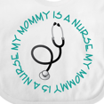 thumbnail image 4 of Inktastic My Mommy is a Nurse Boys or Girls Baby Bib, 4 of 4