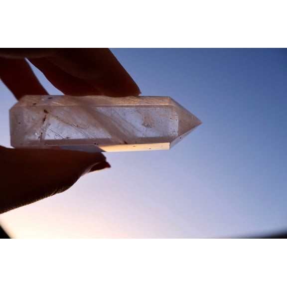 Clear Quartz Obelisk – 3" Tower with Natural Inclusions