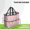 thumbnail image 3 of Bright Paisley Garden Tools Bag, Water-proof Floral Oxford Garden Tote Home Organizer Gardening Tool Bag Kit Holder with 8 Pockets for Indoor and Outdoor Gardening(Tools Not Included), 3 of 4