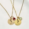 thumbnail image 3 of Personalized Memorial Necklace, Remembrance Necklace - Memorial Jewelry with Name, Date, Birth Flower and Birthstone - Bereavement Gift, Loss of a Loved One, Sympathy Gift - Engraved Necklace Keepsake, 3 of 8
