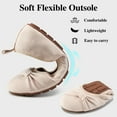 thumbnail image 3 of Ablanczoom Womens Flats Shoes: Slip-on Ballet Loafers Women Sneakers Bowknot Suede, 3 of 7