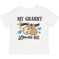 thumbnail image 3 of Inktastic My Granny Loves Me with Sloth and Hearts Boys or Girls Toddler T-Shirt, 3 of 5
