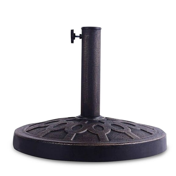 Costway 17.5'' Umbrella Base Stand Market Patio Standing Outdoor Living Heavy Duty (Round)