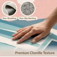 thumbnail image 6 of ODIKA 5'x7' Pink Teal Serene Coastal Escape Design Washable Area Rug Chic Surfside Aesthetic with Beach Vibes Non-Slip, Low Pile, Stain Resistant for Guest Room, Lounge, Apartment, 6 of 7