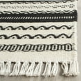 thumbnail image 3 of SAFAVIEH Kilim Shelby Striped Area Rug, Ivory/Black, 4' x 6', 3 of 5