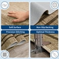 thumbnail image 5 of Garvee 2'x6' Modern Solid Runner Rug Washable Line Edge Carpet, Non-Slip Low Pile Indoor Rug for Hallway Bedroom Kitchen, Brown Coffee, 5 of 7