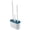 Blue-BU-home supplies, variant on LEFTHIGH Home Wall-Mounted and Floor-to-Ceiling Dual-Purpose Toilet Brush Set, Space Saving and 360° Cleaning No Dead Angle Bathroom Toilet Brush Birthday Decorations