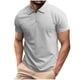 thumbnail image 1 of Camisetas de Manga Larga para Hombres Casual Sólido Medio Cremallera Camiseta Solapa, Poliéster Ligero para Primavera Verano, 1 of 1