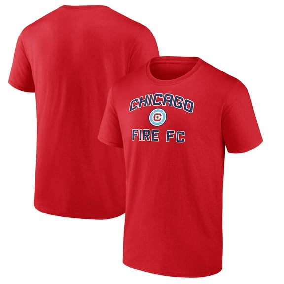 Men's Red Chicago Fire Heart and Soul T-Shirt