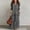 Dark Gray, variant on Blmnix Peplum Womens Dresses Western Dress Button Down Wrap Dress Petticoat Black Collared Long Sleeve Maxi Adaptable Casual Summer Dresses for Women L