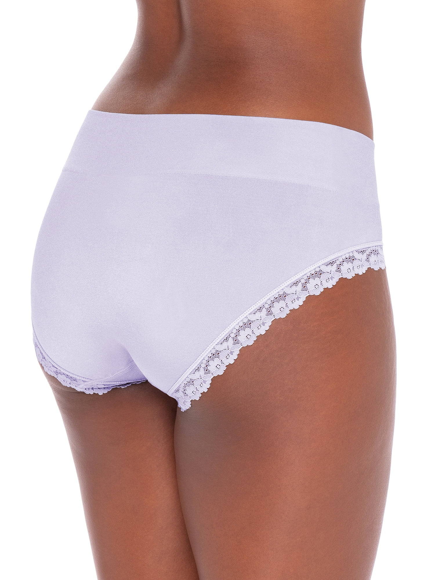 Secret Treasures Lace Briefs Nylon Spandex Panty (Women's) 4 Pack