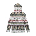 thumbnail image 3 of FKELYI Christmas Kids Graphic Hoodies Comfy Snowflake Truck Tree Hooded Pullover with Front Pocket Oversize Hoilday Crewneck Blouses Aged 11-13, 3 of 6
