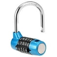 thumbnail image 3 of 5-Digit Combination Padlock, 2-1/2-inch Resettable Alphabet Code Lock Blue, 3 of 3