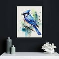 thumbnail image 4 of JEUXUS Perched Blue Jay Wall Art by Eric Sweet | Bird Decor, Blue Bird Art, Bird Watercolor | Art Print of Blue Jay Bird, 4 of 4