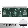 thumbnail image 5 of Kitchen Rugs Sets Of 2,Dark Green Christmas Tree Pattern Anti Fatigue Kitchen Mat Rugs Non Slip Washable,Decorative Kitchen Floor Mats for Kitchen,Sink,Laundry,17"x47"+17"x47", 5 of 5