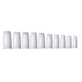 thumbnail image 1 of 1 Set False Full Coverage Shape French Style Classic Trend Manicure Stickers Strong Adhesion Magnificent Natural Paster White French Style, 1 of 7
