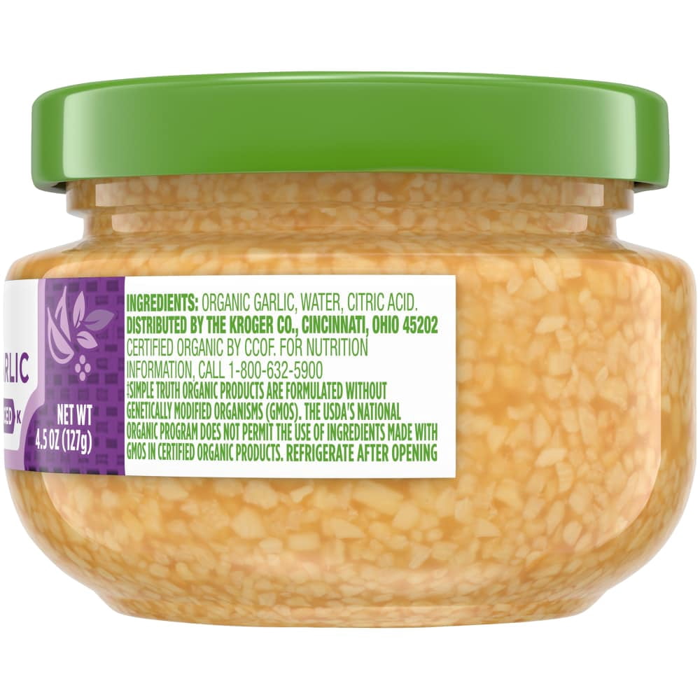 Simple Truth Minced Garlic 4.5 oz - 5 Pack