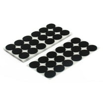 Unique Bargains Desk Legs Round Self Adhesive Furniture Felt Pads Mats Black 25mm Dia 72Pcs