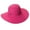 Fuchsia, variant on Panama Jack Women's Ribbon Floppy Packable Sun Hat, 4" Big Brim (Turquoise)