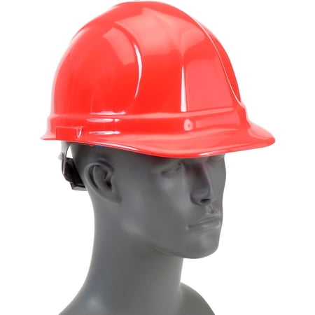 ERB Omega II Hard Hat, 6-Point Ratchet Suspension, Red, 19952
