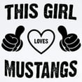 thumbnail image 2 of CafePress - THIS GIRL LOVES MUSTANGS Body Suit - Baby Light Bodysuit, Size Newborn - 24 Months, 2 of 4