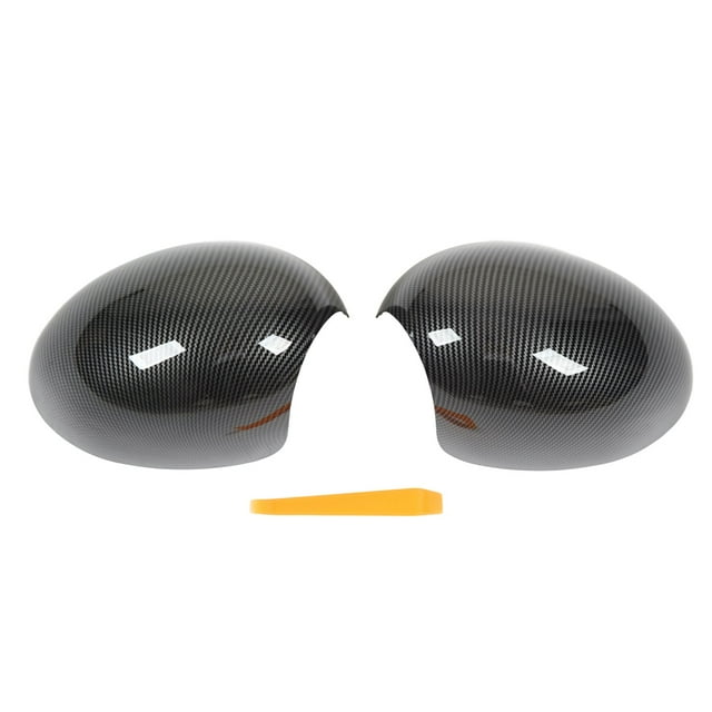 2 uds cubierta de espejo retrovisor 51162754913 cubierta de estilo de fibra de carbono izquierda y derecha para R55 R56 R57 R58 R59 R60 R61