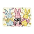 thumbnail image 2 of Easter Decorations Bath Mat, Spring Decor Washable Carpet Bathroom Rugs, Soft Floor Mats for Home Entryways, Porches & Bath, Multicolor, 2 of 6