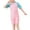 Pink, variant on Luxalzxs Boys and Girls Short Sleeve One Piece Rash Guard Swimsuit with Zipper Water Sport UPF 50+ Sun Protection Patchwork Beach Boyleg Wetsuits Bathing Suits 1-7 Years