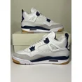 thumbnail image 3 of Ni - ke Ni - ke SB x Air Jordan 4 Retro White Navy Gum DR5415-100 Mens Size 9 DS, 3 of 5