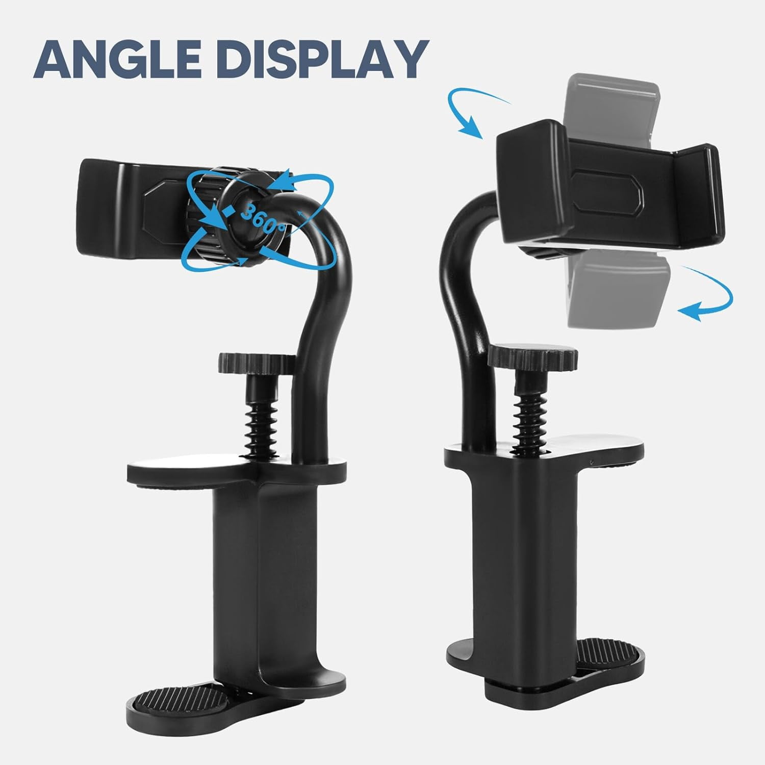 Guitar Phone Holder, Easy to Install Phone Clip Fit for 6-10cm Thick Guitars and Ukulele, Digital Sheet Music Holder, Practical Guitar Accessories for Live Broadcast Teaching Video Recording