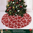 thumbnail image 6 of GZHJMY Valentine's Day Christmas Tree Skirt 48",Cute Love Heart Suede Xmas Tree Skir Suitable for Indoor Outdoor Holiday Party Office Store Cupboard Decoration, 6 of 6