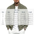 thumbnail image 7 of Rvwovn Men's Faux Suede Bomber Jacket Full Zip Stand Collar Casual Fall Winter Outerwear with Pockets, 7 of 7