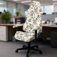thumbnail image 5 of Whosucclay Green Leaf Print Gaming Chair Covers Slipcovers, Stretch Washable Removable Computer Reclining Gaming Chair Protector Slipcovers with Armrest Cover (No Chairs), 5 of 8