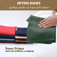 thumbnail image 5 of Native Fab Cotton Dish Towel & Dishcloths Set - 8 Piece, Soft, Absorbent, Fast Drying, Durable Towels for Cleaning, Baking, Cooking - Great for Home, Kitchen & Restaurant Use - Forest Green, 5 of 6