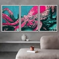 thumbnail image 3 of wall26 Framed Canvas Print Wall Art Set Spray Paint Monster Sea Octopus Graffiti &amp; Street Art Comic Book Illustrations Modern Art Urban Portrait for Living Room, Bedroom, Office - 24"x36&quo, 3 of 5