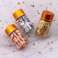 thumbnail image 1 of 3 piezas hoja cobre lujo de uñas lentejuelas shamjiam Copos de dorado, 1 of 9