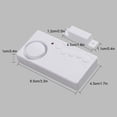 thumbnail image 4 of tssuouriy Door Sensor Bedroom Window Alarms Office Hotel Garage Status Detector Battery Powered 2 Modes Security System Accessories 1Set, 4 of 6
