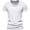 White, variant on Krdevn Men's Casual V Neck T Shirts with Zipper Design for Everyday Wear for Summer,3XL