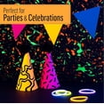 thumbnail image 4 of FolkArt Neon Blacklight Multi-Surface Acrylic Craft Paint Set, Satin Finish, 8 fl oz, 4 Piece, 4 of 8